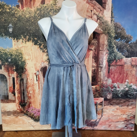 Dresses & Skirts - Grey Tidied spaghetti strap dress